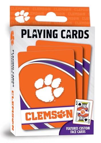 Image of Masterpieces Kid Playing Cards - Officially Licensed NCAA Clemson Tigers 54 Card Deck