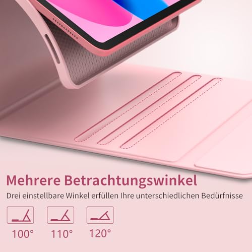 GAOJIE Tastatur Hülle für iPad A16 11 Gen 11'' 2025/iPad 10 Gen 10,9'' 2022 – Ansicht 4
