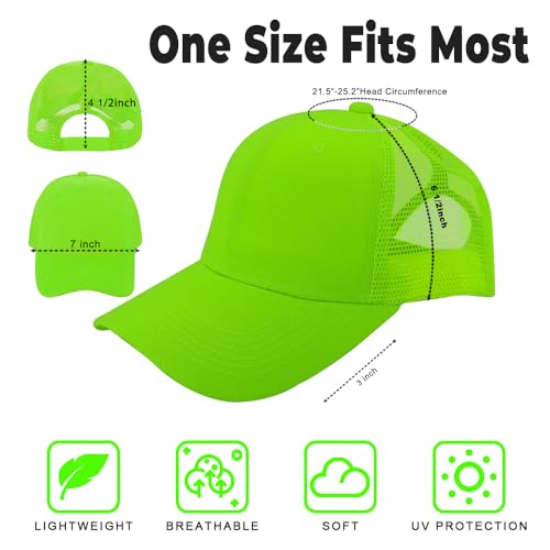 Image of ZH 12 Pack Mesh Trucker Hats, Bulk Baseball Caps for Men and Women, Trucker Cap Wholesale