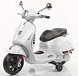 Toyhouse Vespa Rechargeable Battery Operated Ride-on Scooter for Kids(3 to 7yrs), White