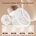 Wearable Breastfeeding Pump Hands Free of Long Battery Life, Portable Electric Breast Pump with 3 Modes and 9 Levels, LED Display, Anti-backflow, 16/18/20/22/24mm Flanges & Inserts, 2 Pack (Pink)