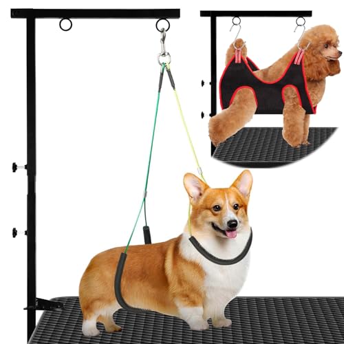 Hundepflege-Tisch mit Hängematte und verstellbarem Arm