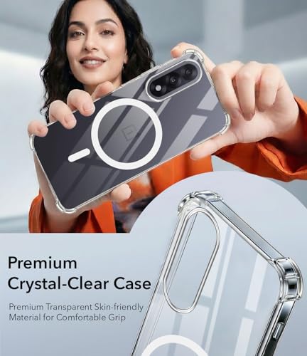 Image of Jkobi Shockproof Crystal-Clear Back Cover for Oneplus Nord 5 (Magsafe Wireless Support | Drop & Camera Protection | Hard Polycarbonate)