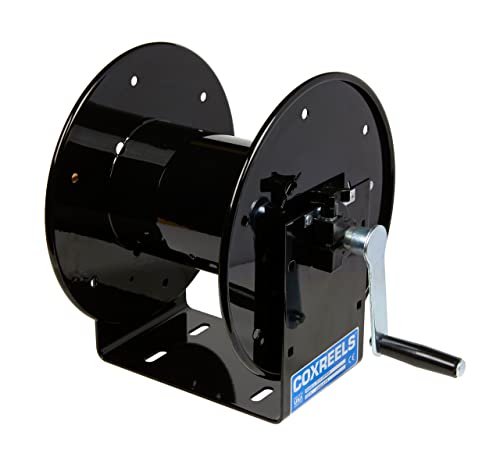 The Clean Garage Cox Custom High Pressure Hose Reel Black | Hand Crank | Up To 100' Hose