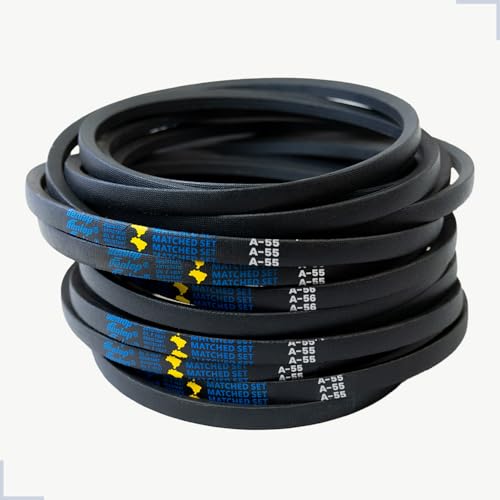 Kit 10 Correia em V A-55 Fenlop Borracha Industrial Lisa