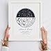 Custom Star Map by Date, Personalized Night Sky Print or Canvas, Unique Gift - Special Occasion, Wedding Gifts, Anniversary, Engagement, Constellation Map, Multiple Sizes