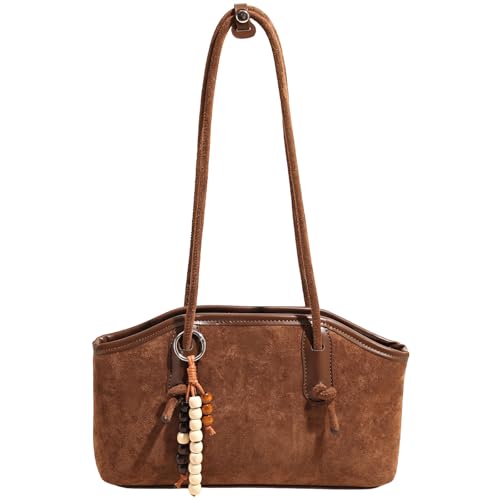 unisoul Handtasche Damen Klein Umhängetasche Schultertasche Clutch Wildleder Tasche Damen y2k Bag Vintage für Frauen Dating Reisen Party Einkaufe