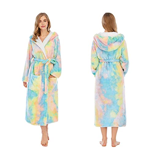 Peignoir épais en molleton doux pour femme contre le froid