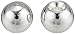 Beadalon Memory Wire End Caps, 3 mm / .12 in, Round, Silver Plated, 144 pc