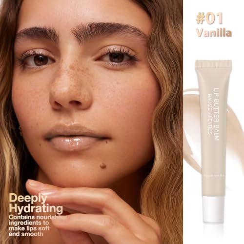 Image of FeiCuiYun Summer Lip Butter Lip Balm, Ultra-Hydrating Natural Vegan Lip Balm, Sheer-Tinted Shine & Hydration, Soothes & Softens Dry Lips Skincare, Balsamo labial hidratante #1 Vanilla
