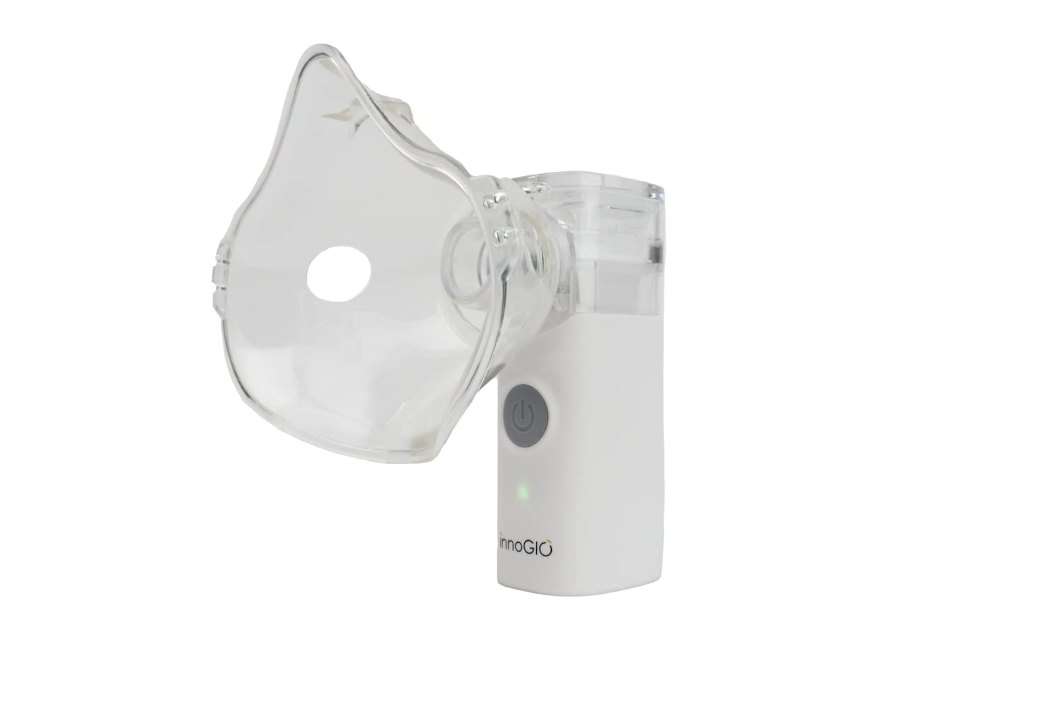 InnoGIO Mini Mesh, Aerosol Silenzioso e Portatile per Adulti e per Bambini, Nebulizzatore Elettrico con Tecnologia a Membrane Vibrante, Maschere Incluse