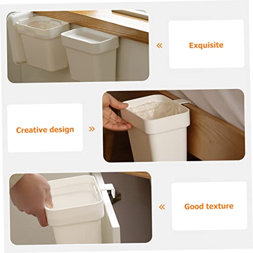 Ciieeo Hängender Mülleimer Mit Deckel Aus Kunststoff Hängender Abfalleimer Für Küche Zuhause Und Büro Einfach Zu Reinigen Und Platzsparend – Bild 3