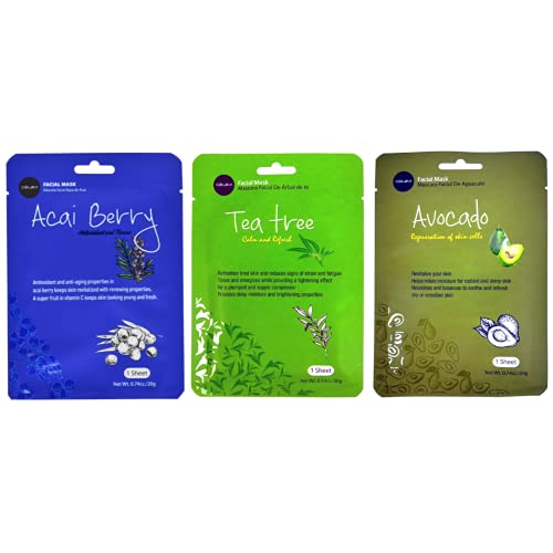 Celavi Cosmetics MK100 Celavi Essence Facial Sheet Face Mask Variety Set Classic Authentic Korean Moisturizing Skincare thumb #7