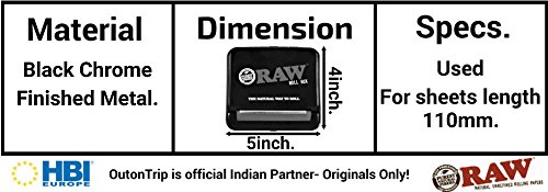 Image of outontrip Raw Automatic Roll Box for King Size Rolling /Smoking Papers upto 110mm (Multicolour)
