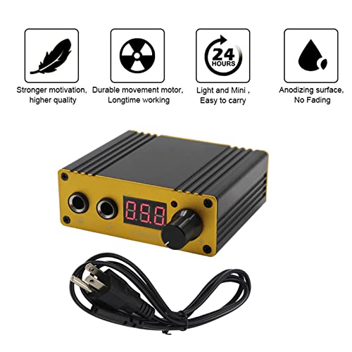 Sotica Traditional Machine Kit - Complete Coil Machine Kit With Coil Machine Power Supply Foot Pedal Clip Cord Inks Caps For Makeup Supplies #TOP3