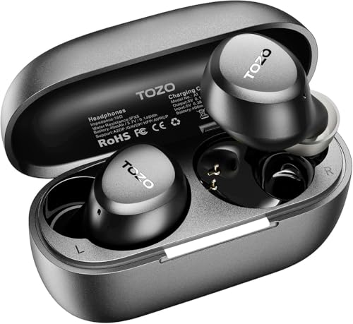 TOZO A1 �C���z�� bluetooth ���C�����X�C���z�� ���ቹ�� �g�F�n���� ���^ �y�� ���K �}�C�N���� AI �ʘb���m�C�Y���_�N�V���� �J�X�^��EQ �A�v���Ή� �h���h�� �ő��32���Ԃ̘A���Đ� �Ԃ�[�Ƃ�[�� �C���t�H�� USB-C�[�d 