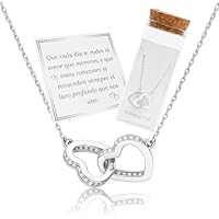 MOMENTUM - Collar mujer bañado en plata - Regalo Original para