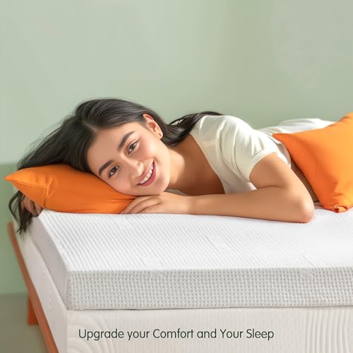 CHUN YI Memory Foam Mattress Topper King, 3 Inch Gel Foam Bed Topper with Rayon from Bamboo Cover, Ventilated Mattress Pad for Pressure Relief with Removable Cover, CertiPUR-US Certified