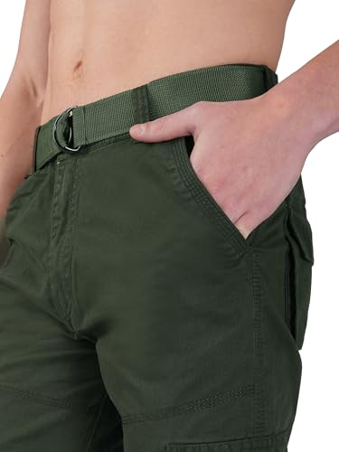Image of Urban Legends Cargos for Men || Men's Cotton Regular Fit Cargo Joggers with 6 Pockets || Casual Pants || (UL-1R6)