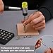 38 PCS Leather Stamping Tools, Leather Stamping Kit with 36pcs Letters and Numbers, Rubber Hammer for Leather Working