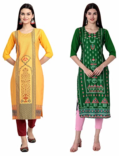Image of Women's Crepe Straight Kurta