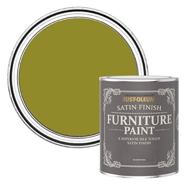 Rust-Oleum Green Furniture Paint in Satin Finish - Pickled Olive 750ml