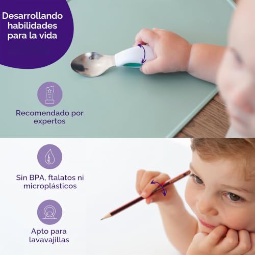 Miniatura 5 de Doddl Cubiertos Bebe 1 Año - Cubiertos Infantiles Tenedor Bebe - Tenedores Infantiles - Tenedores Pequeños Niños - Cucharas Bebe 12 Meses Cubertería Para Niños Pequeños