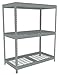 Tennsco - ZLE5-4824S-3W - Boltless Shelving Unit, 24-5/8D x 48-5/8W x 60H, 3 Shelves, Steel