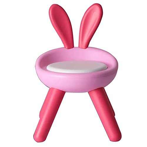 子供用スツール椅子背もたれ椅子プラスチックベンチ滑り止め幼稚園赤ちゃん小さな椅子ホームコールチェアシート (ミロパウダー,バーキングチェア)