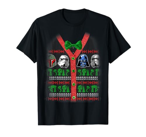 T-shirt Ugly Christmas Sweater Star Wars t-shirt de Noël geek pour homme