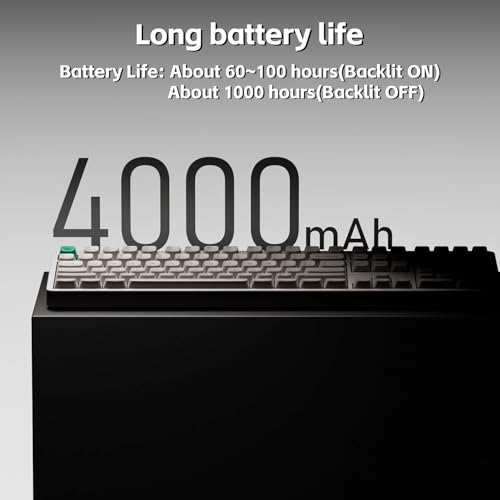 Image of NuPhy Node100 Wireless Mechanical Keyboard, Hot Swappable Custom Bluetooth Keyboard, 109 Keys Computer Gaming Keyboards, Supports Touch Gestures, PBT Keycaps, RGB Backlit, Bluetooth /2.4GHz /USB-C