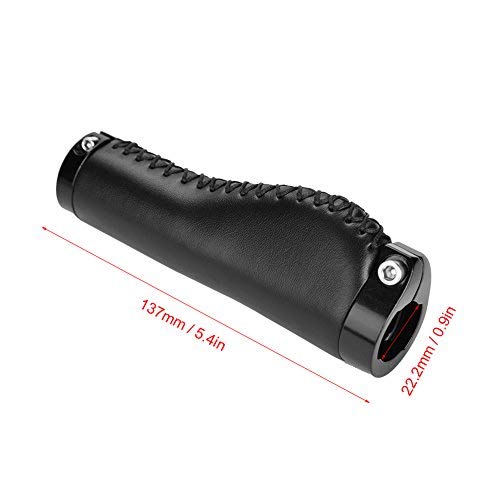 Zerone Bike Handlebar Grip, Lock-On Bike Handlebar Grips Locking Non-Slip-Pu Bicycle Handle Grip Mtb Grips Widen Holding Surface For Cycling, Mountain And Bicycles Accessories 1 Pair(Black) #TOP2