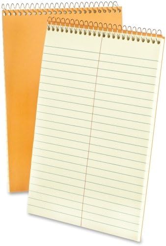 Ampad Kraft Cover Gregg Ruled Steno Book - 80 Sheet - 15 lb - Gregg Ruled - 6 x 9 - 1 Each - Green Tint Paper