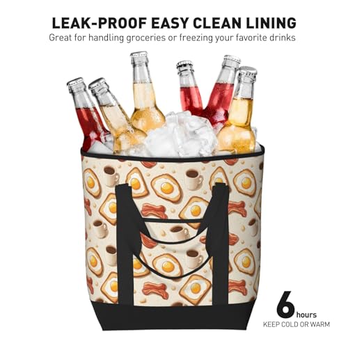 Grand sac isotherme doux protégeant les aliments de la chaleur