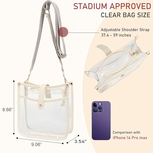 Stadium Clear Bag - Women's Crossbody Tote with Guitar Strap for Concerts3