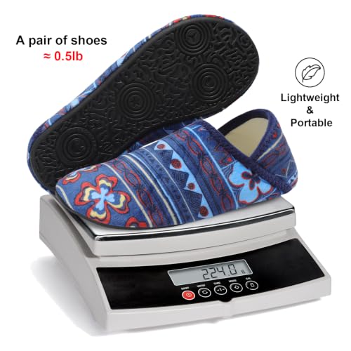 Image of Fires Womens Mens Slippers with Rubber Sole Soft-Lightweight House Slipper Socks Around House Shoes Non Slip Indoor /Outdoor