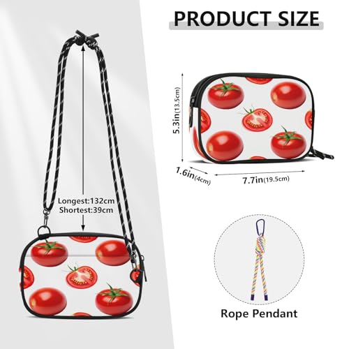 Women's Tomatoes Crossbody Bag,Cell Phone Purse Handbag with Adjustable Strap for Everyday Use, Travel, Shopping3