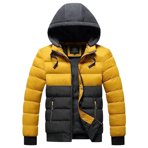 Down jacket hommes léger et coupe-vent pour l'extérieur manteau d'hiver court à capuche ZDJSWJ