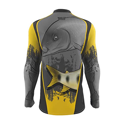 Camisa de Pesca Proteção Solar Uv Piapara 2021 - Mar Negro P