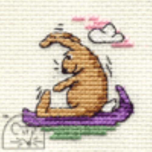 Mouseloft Stitchlets 'Yoga Bunny'' Cross Stitch Kit