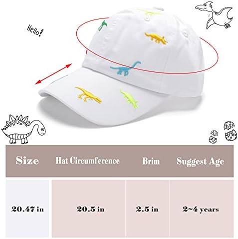 Boys Baseball Caps  Toddler Cap Kid Baseball Cap Sun Hat Cotton Embroidery Cute Fashion Adjustable Sports Camp Boy Girl Summer 3-4 Years Black Yellow White Blue Pink
