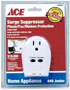 Ace 1 Outlet Home Appliance Surge Suppressor