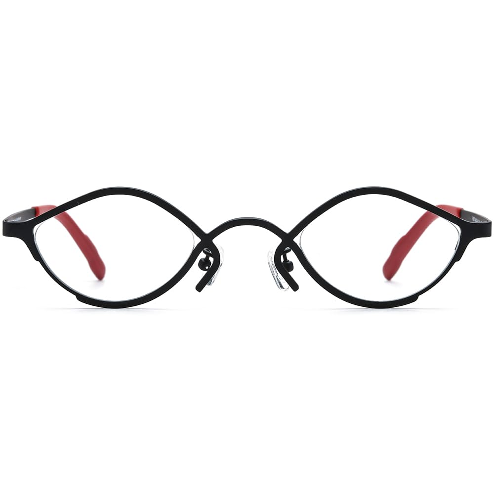 FONEX Colorful Pure Titanium Glasses Frame Women Retro Round Eyeglasses