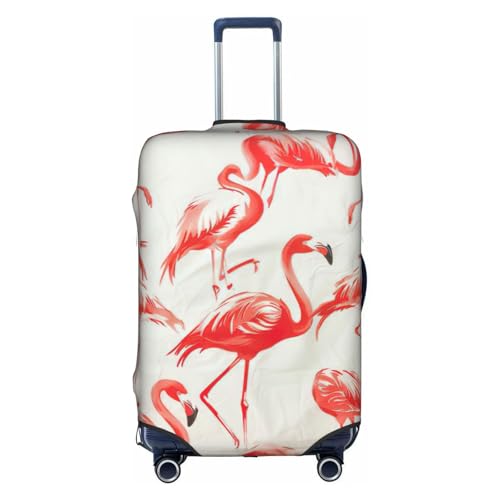 Housse valise voyage flamants roses grand format 45,7 à 81,3 cm