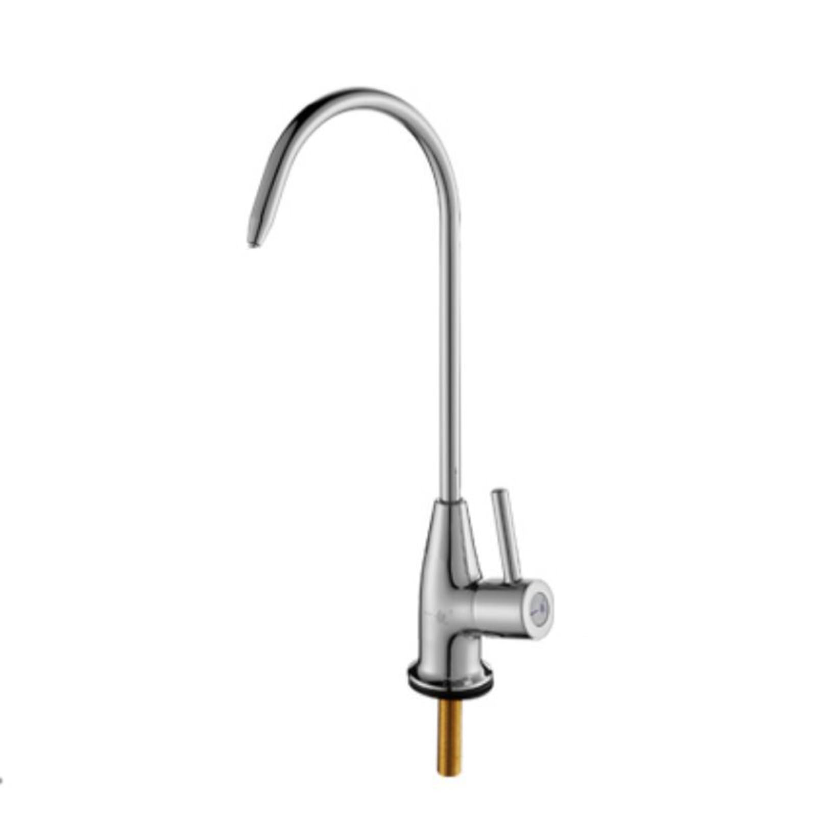 WDSOPK faucet Sink Filter Tap with Swan Neck Faucet 1/4 Galvanized Improve Water Quality and in Your Kitchen