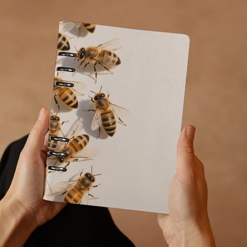 Cuaderno A5 de hojas sueltas recargable con cubierta duradera 7