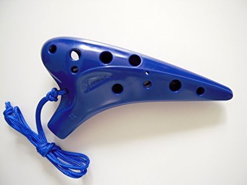 Focalink 12 Holes Soprano C ABS Resin (Sturdy & Durable) Ocarina - Easy to Learn, Good for Beginner (Blue)