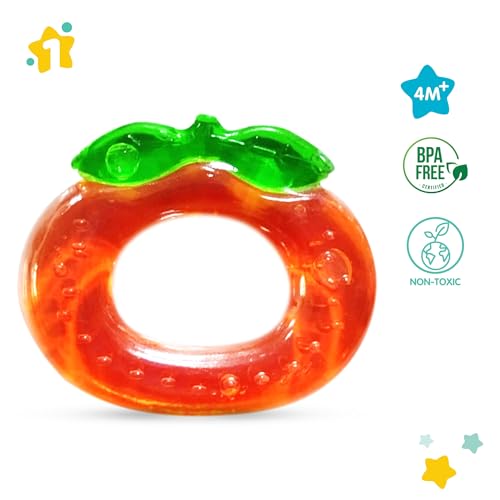Image of 1st Step Baby Water Filled Teether /Teething Toys (Orange)