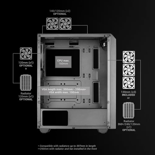 Mars Gaming MC MAG Midi Tower Neuf - vue 10
