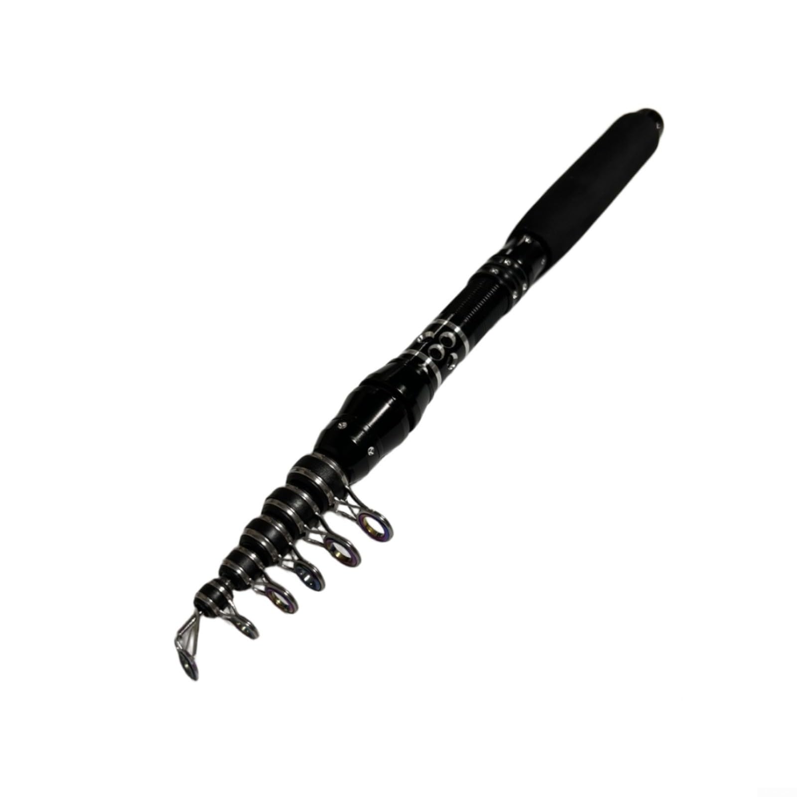 Tidgel Ultra-Compact Telescopic Fishing Rod, Carbon Fiber Pocket Pole with EVA Grip for Travel Sea Angling(1.8m)
